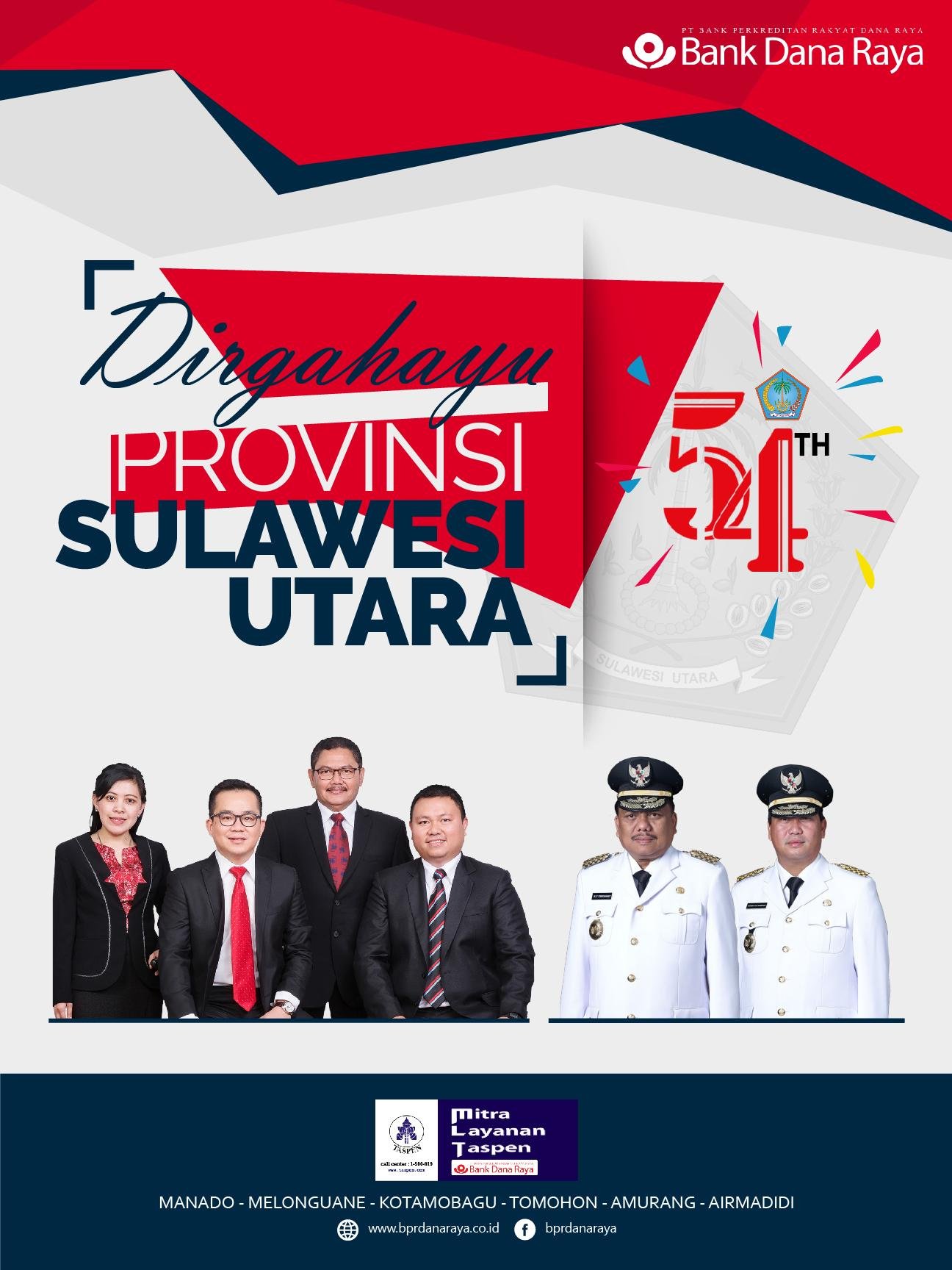 HUT Sulawesi Utara ke 54